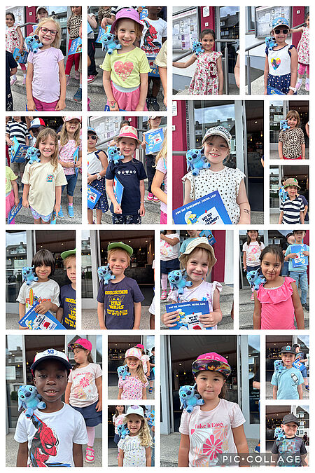 19 Vorschlukinder der DRK KiTa Winterberg als Portrait werden in einer Collage gezeigt.