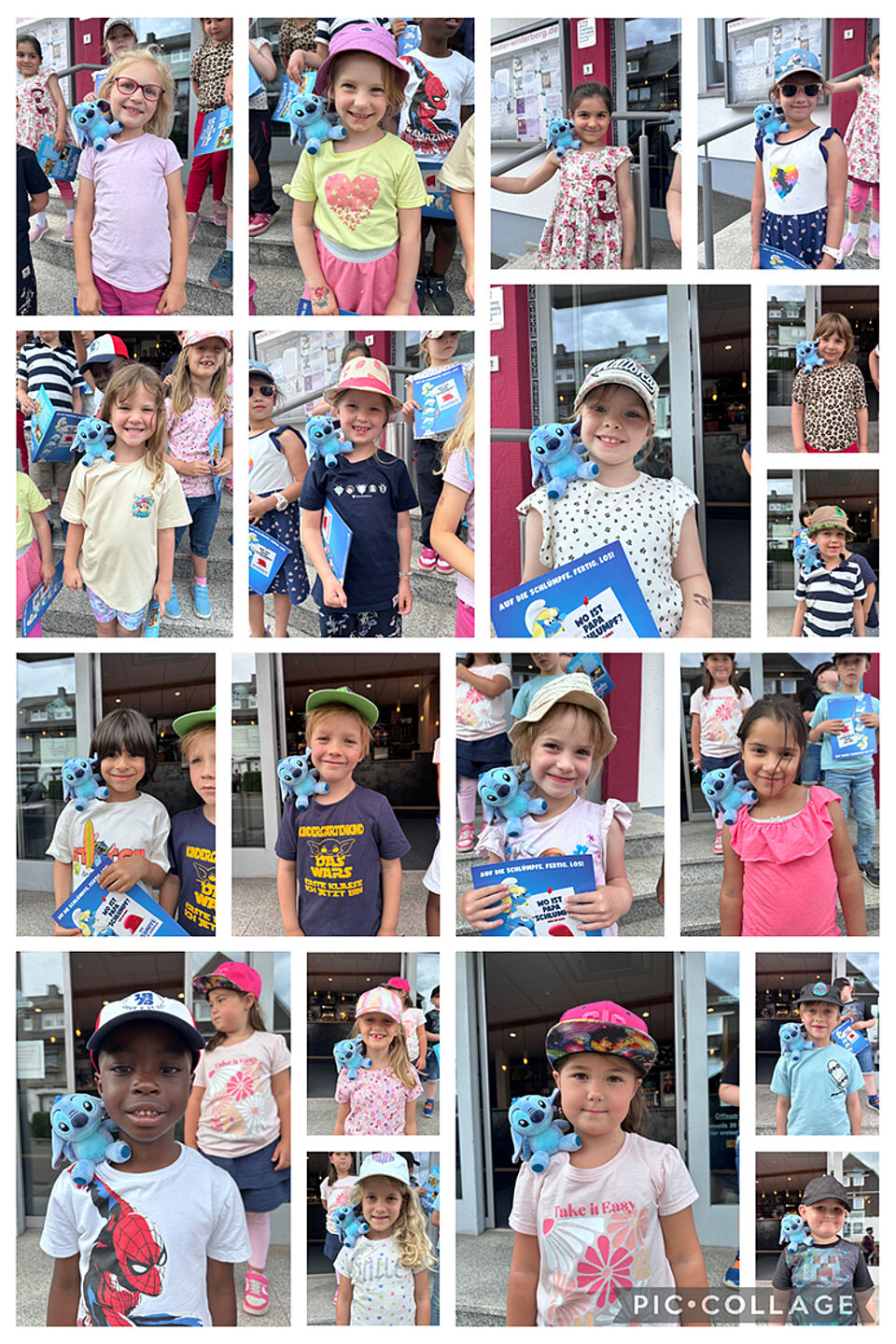 19 Vorschlukinder der DRK KiTa Winterberg als Portrait werden in einer Collage gezeigt.